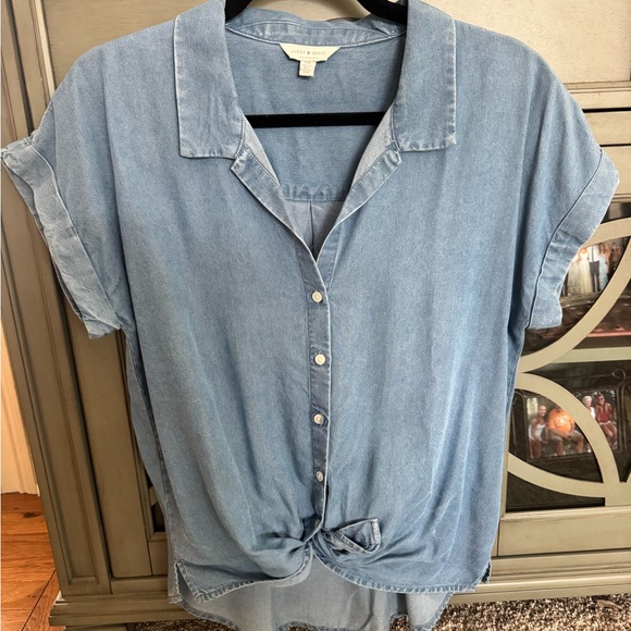 Lucky Brand Tops - Lucky Brand Casual Blue Button-Up Women’s Top